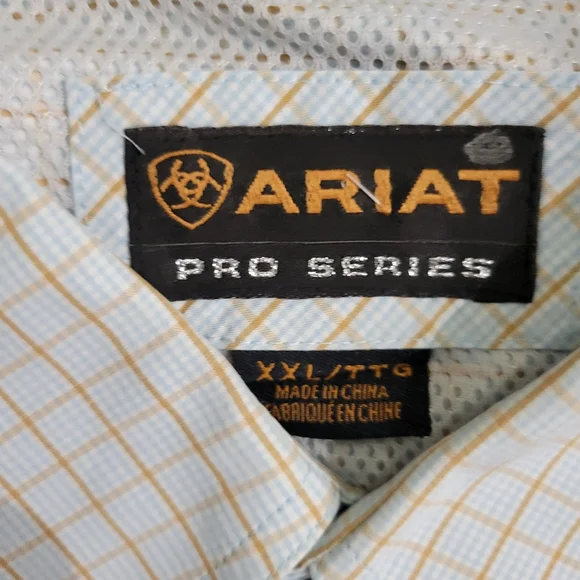 ARIAT Pro Series Men's Pre-owned Button Down Shirt Size XXL - Picture 2 of 6
